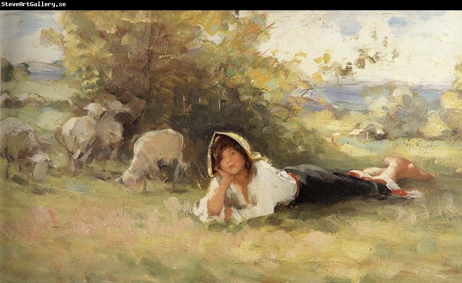 Nicolae Grigorescu Shepherdess